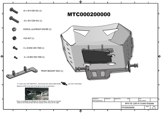 Skid Plate BMW R1200GS / GS Adventure 2006-2013