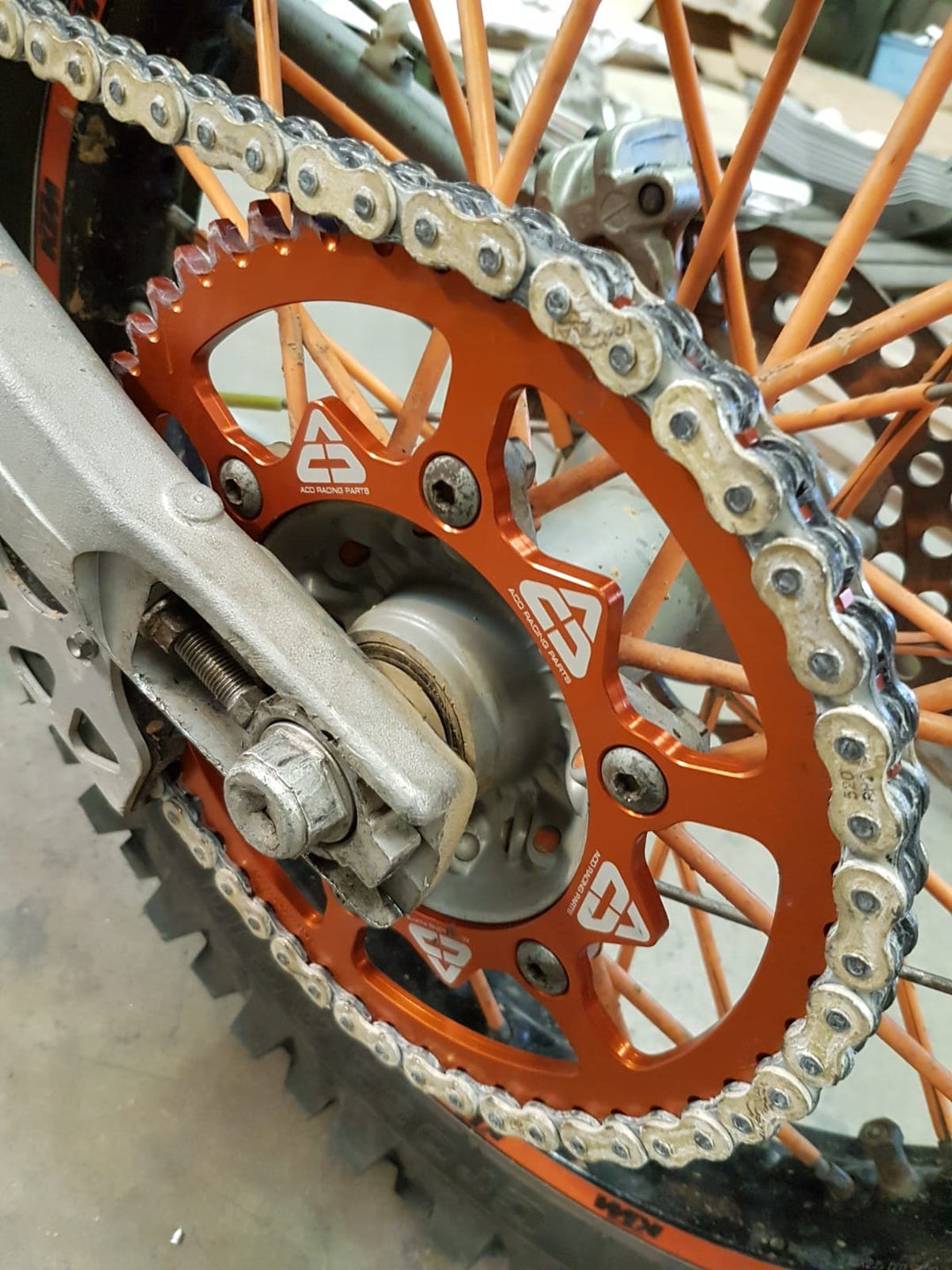 Rear Sprocket - KTM EXC200 - STARK VARG - GAS GAS EC250 - HUSABERG FC550 -  Aluminium 48/49/50/51/52 T